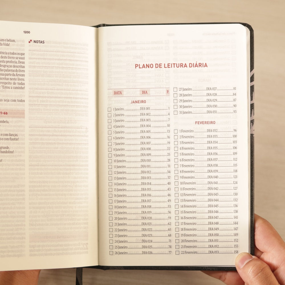 Bíblia Todo Dia com Espaço para Anotações | AM | Letra Normal | Capa Dura Ouvi a Tua Voz