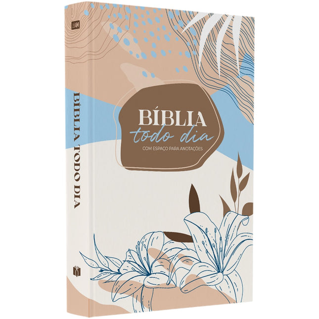 Bíblia Todo Dia com Espaço para Anotações | AM | Letra Normal | Capa Dura Primavera