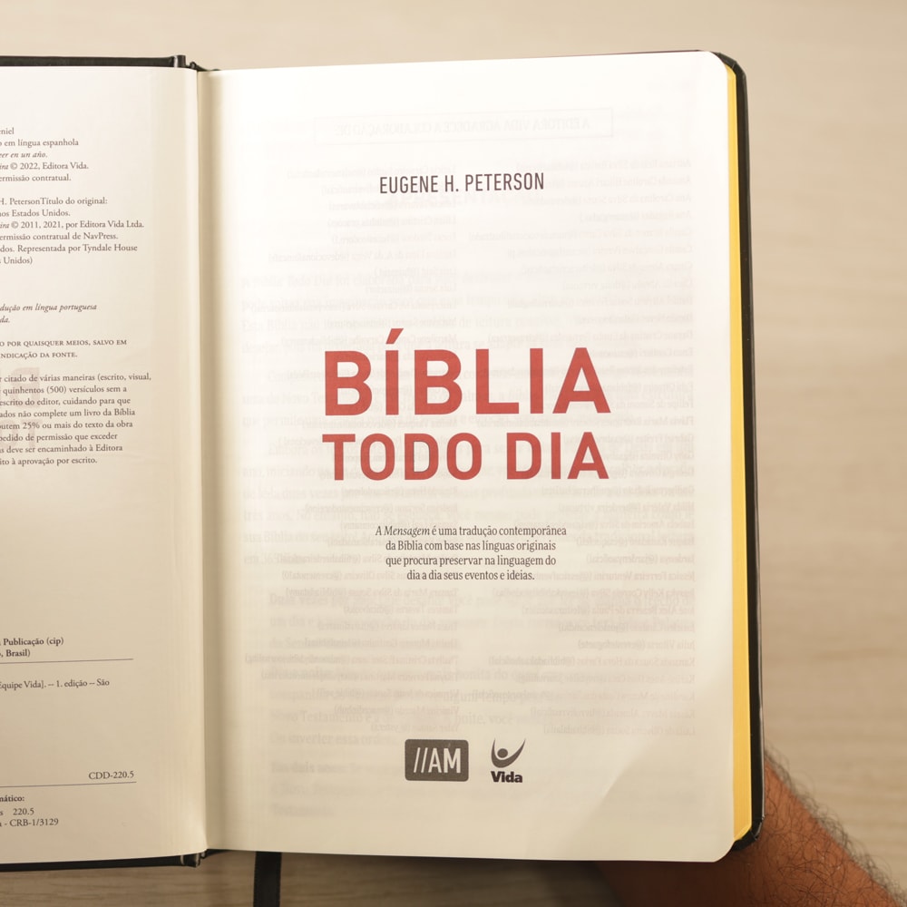 Bíblia Todo Dia com Espaço para Anotações | AM | Letra Normal | Capa Dura Let It Burn