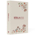 Bíblia 365 Flores Creme | NVT | Letra Grande | Capa Dura
