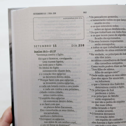Bíblia 365 Leão | NAA | Letra Grande | Capa Dura