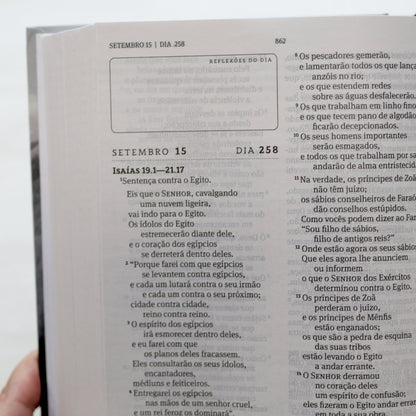 Bíblia 365 Leão | NAA | Letra Grande | Capa Dura