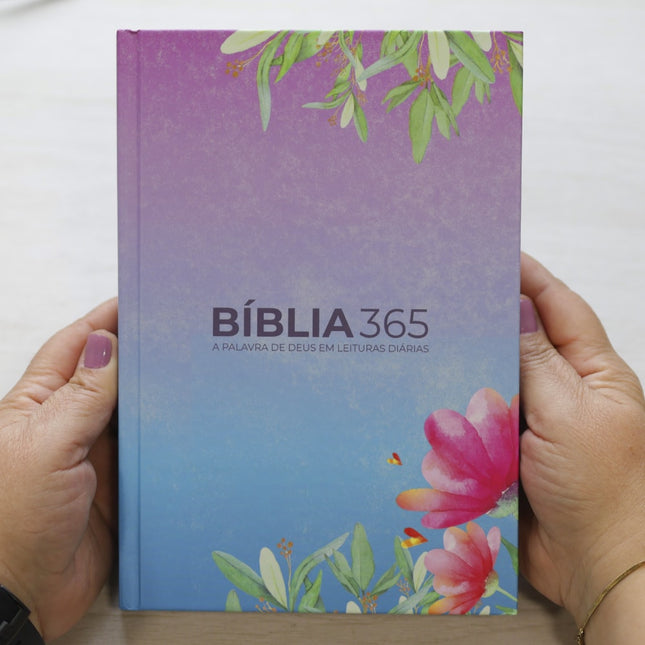 Bíblia 365 Jardim Florido | NAA | Letra Grande | Capa Dura