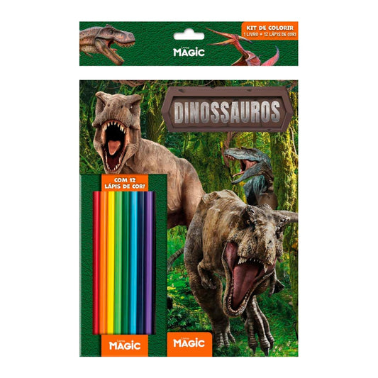 Dinossauros | Kit Lápis de Colorir