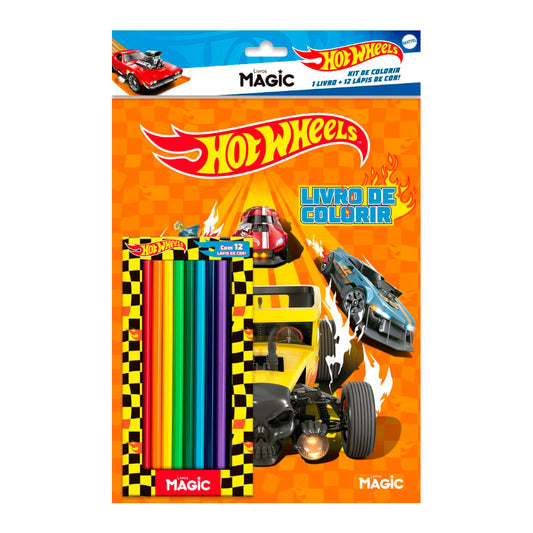 Hot Wheels | Kit Lápis de Colorir