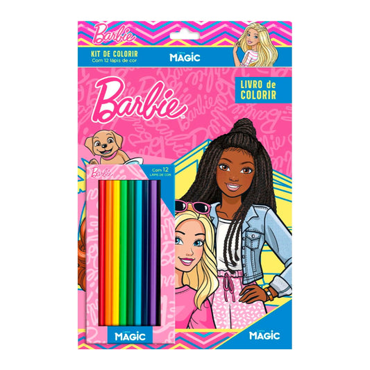 Barbie | Kit Lápis de Colorir