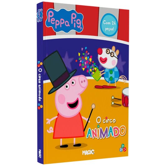 Peppa Pig | O Circo Animado | Livro com 4 Quebra-cabeças