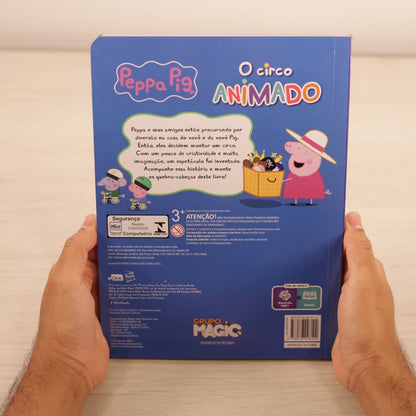 Peppa Pig | O Circo Animado | Livro com 4 Quebra-cabeças