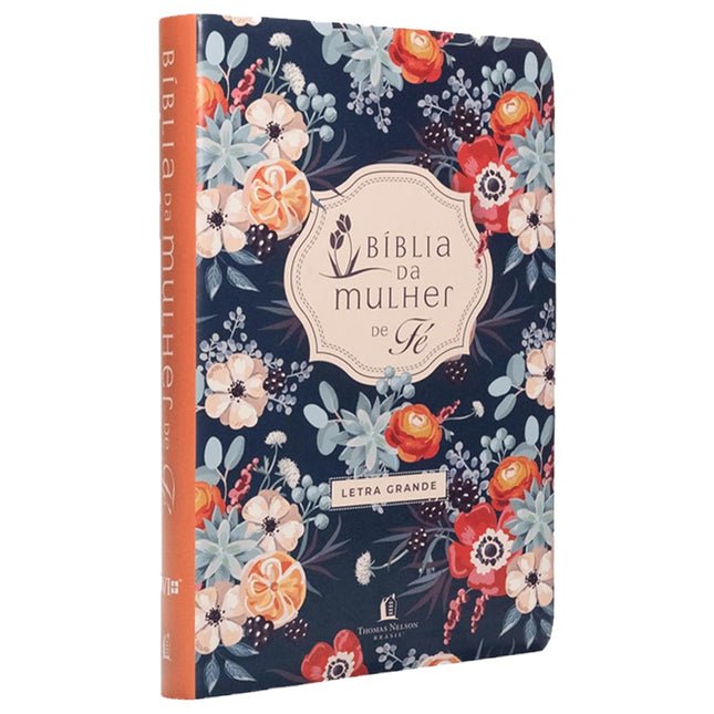 Bíblia da Mulher de Fé | NVI | Letra Grande | Capa Couro Soft Florida