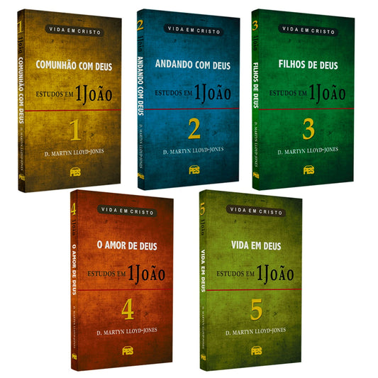 Coleção | Estudos Em Primeira João | 5 Volumes | Dr Martyn Lloyd-Jones