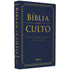 Bíblia do Culto com Harpa Cristã e Corinhos | ARC | Letra Extra Gigante | Capa Azul