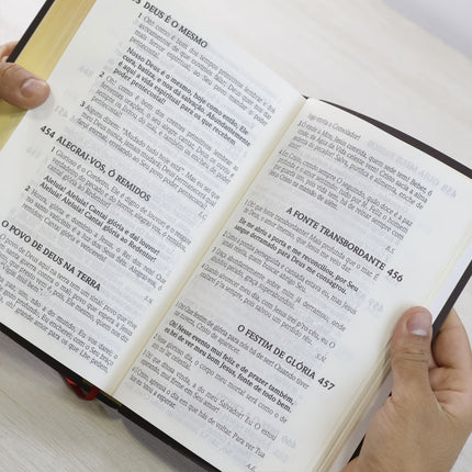 Bíblia do Culto com Harpa Cristã e Corinhos | ARC | Letra Extra Gigante | Capa Telha
