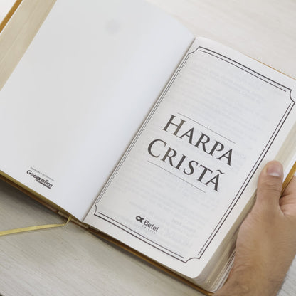 Bíblia do Culto do Ministro com Harpa Cristã e Corinhos | ARC | Letras ExtraGigante | Capa Luxo Marrom