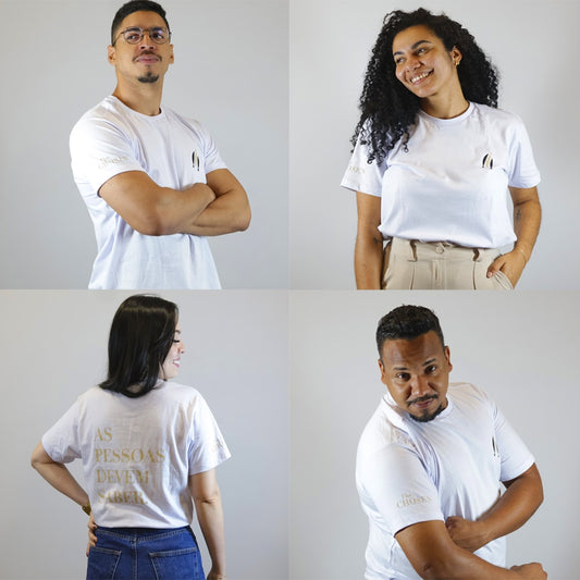 Camiseta As Pessoas Devem Saber | Branca | Unissex | The Chosen P