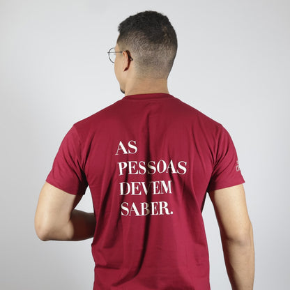 Camiseta As Pessoas Devem Saber | Vermelha | Unissex | The Chosen G