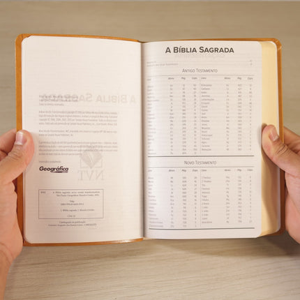 Bíblia Sagrada | NVT | Letra Normal | Capa Luxo Mostarda