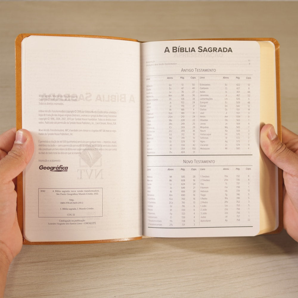 Bíblia Sagrada | NVT | Letra Normal | Capa Luxo Mostarda