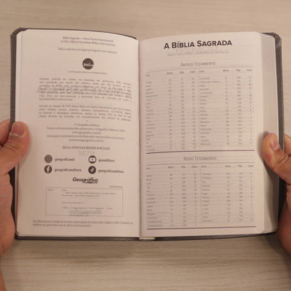 Bíblia Sagrada | NVI | Letra Normal | Capa Luxo Cinza
