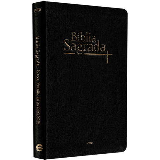 Bíblia Sagrada | NVI | Letra Normal | Capa Luxo Preta Fosca
