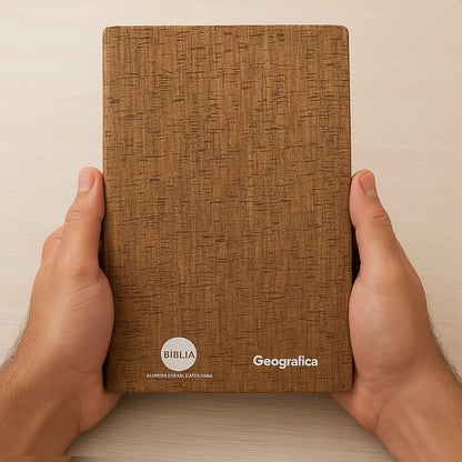 Bíblia Sagrada | NVI | Letra Normal | Capa Luxo Madeira Escura