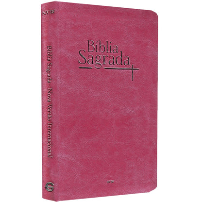 Bíblia Sagrada | NVI | Letra Normal | Capa Luxo Rosa