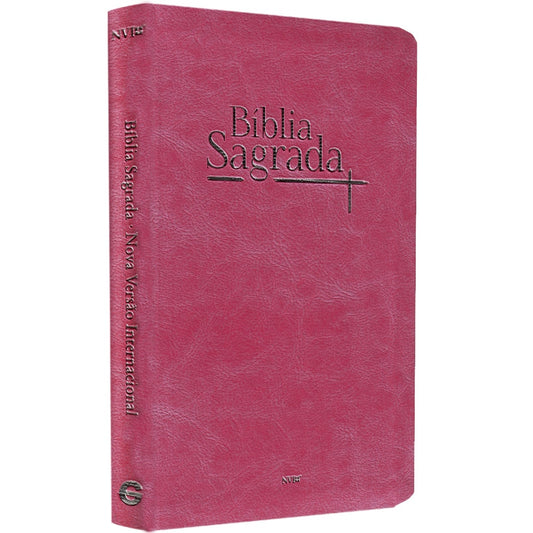 Bíblia Sagrada | NVI | Letra Normal | Capa Luxo Rosa
