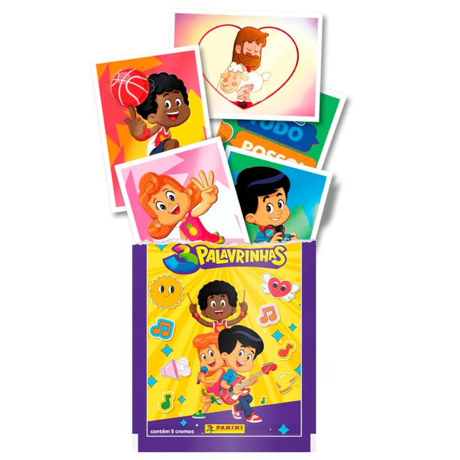 3 Palavrinhas | Envelope Com 5 Cromos Para Álbum Livro Ilustrado Oficial