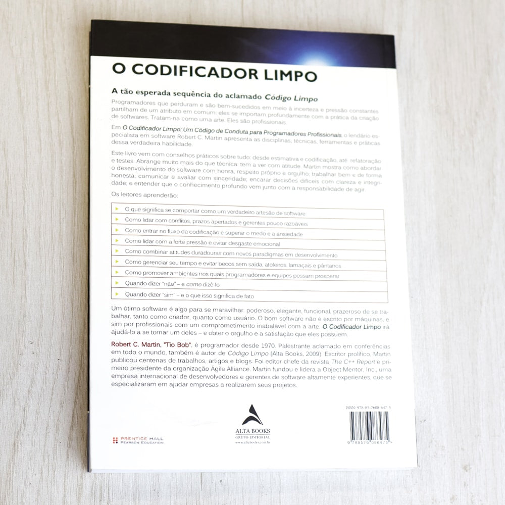 O Codificador Limpo | Robert C Martin