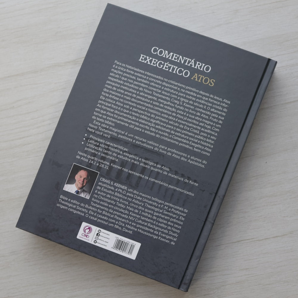 Comentário Exegético Atos | Volume 4 | Craig S Keener