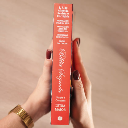 Bíblia Sagrada Mulher Virtuosa | ARC | Letra Maior | Harpa e Corinhos | Capa Brochura