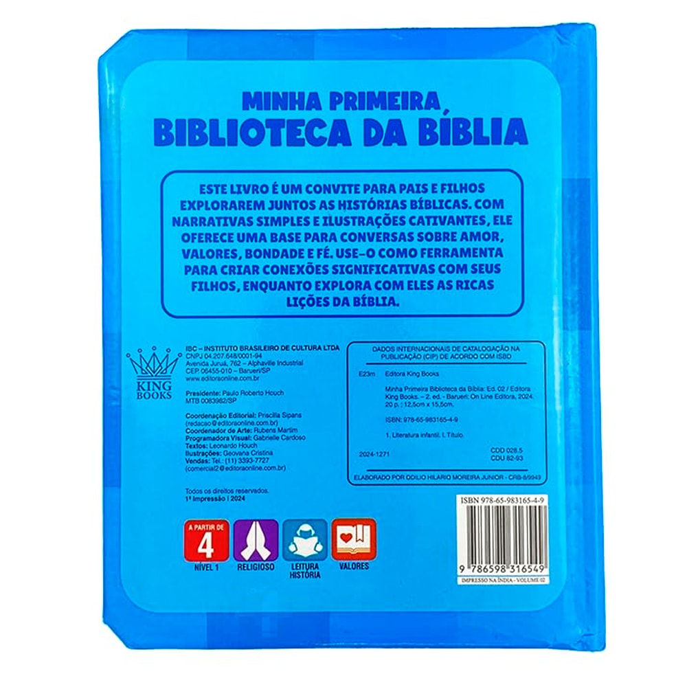 Minha Primeira Biblioteca da Bíblia 2 | Capa Almofadada