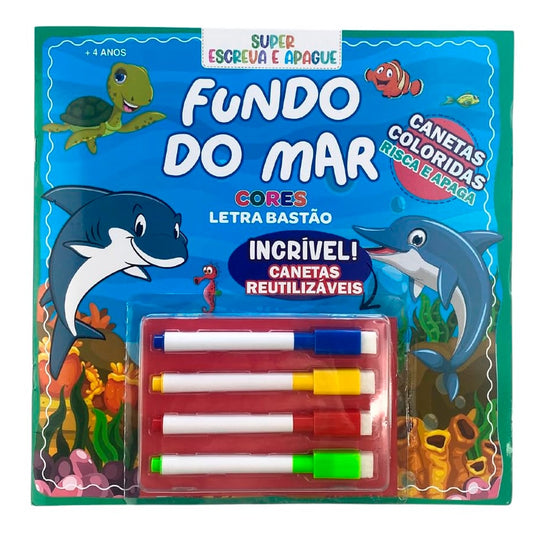 Super Escreva e Apague |  Fundo do Mar | + 4