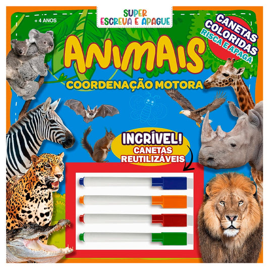 Super Escreva e Apague | Animais | + 4 Anos