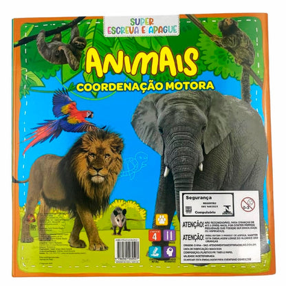 Super Escreva e Apague | Animais | + 4 Anos
