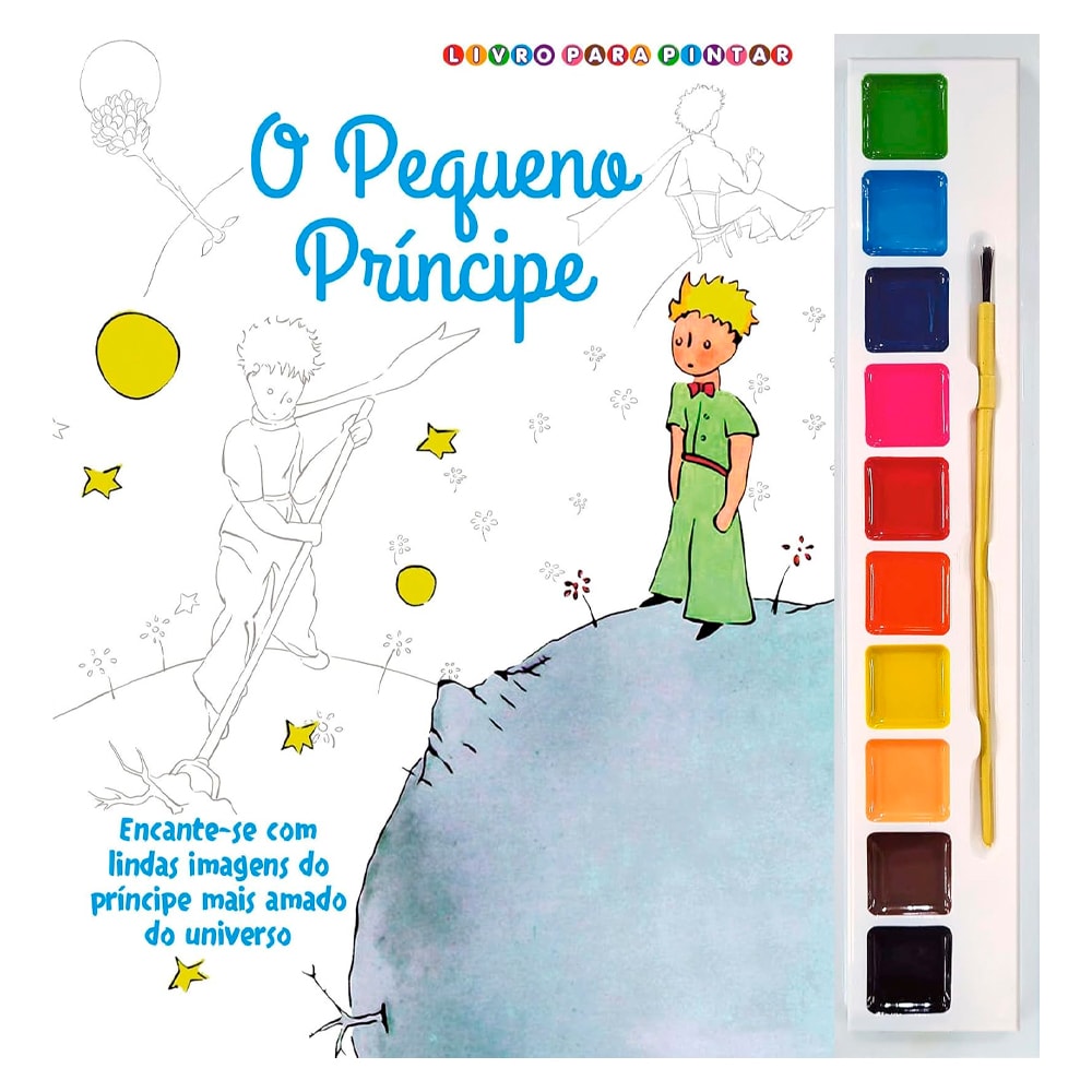 O Pequeno Príncipe | Livro para Pintar | Capa Azul