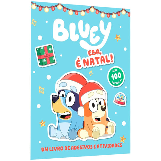 Bluey Livro de Adesivos e Atividades | Eba é Natal!