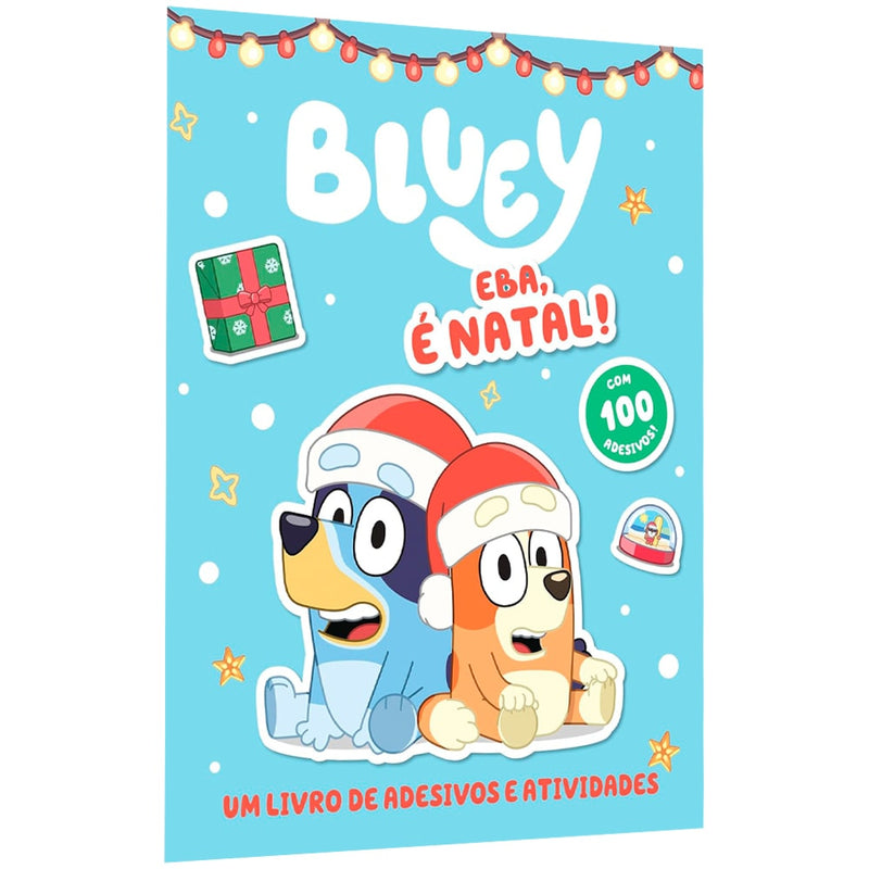 Bluey Livro de Adesivos e Atividades | Eba é Natal!