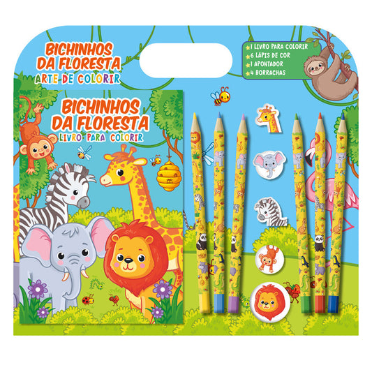 Bichinhos da Floresta Arte de Colorir | Livro Para Colorir