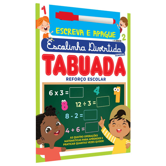 Escolinha Divertida Especial | Tabuada | Escreva e Apague