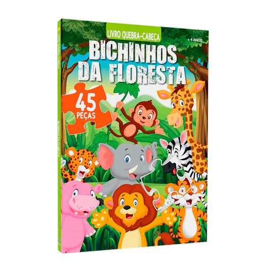 Bichinhos Da Floresta | Livro Quebra-Cabeça