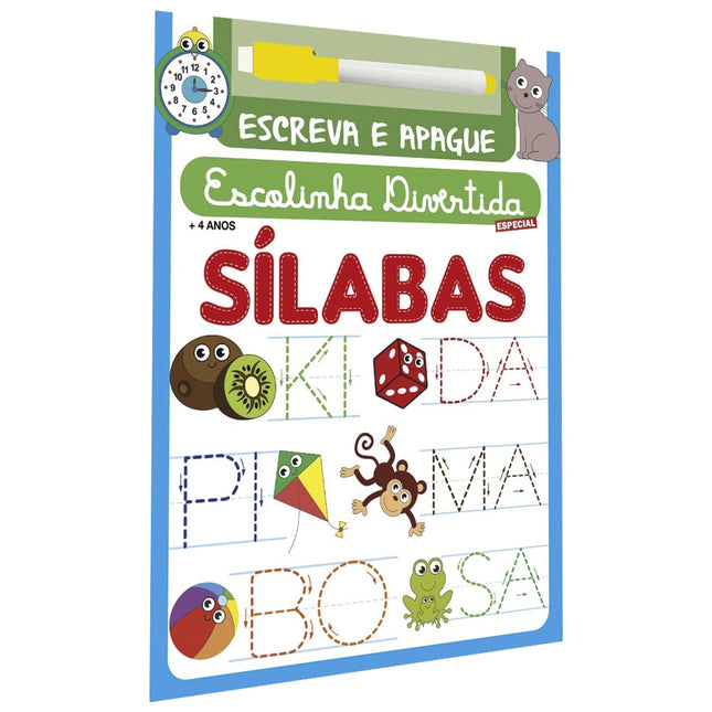 Escolinha Divertida Especial | Sílabas | Escreva e Apague