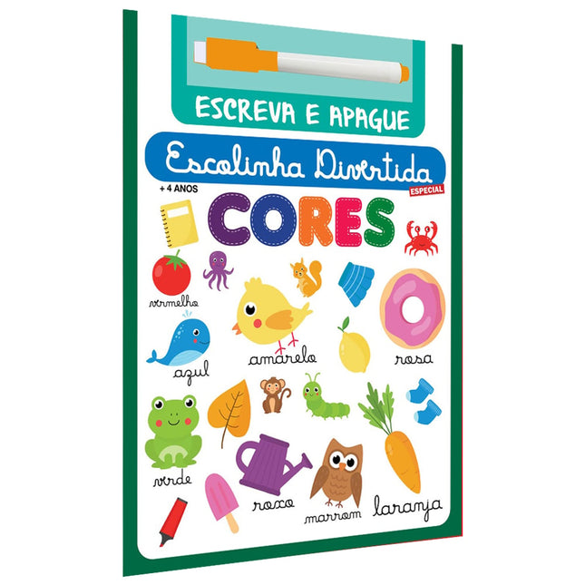 Escolinha Divertida Especial | Cores |  Escreva e Apague