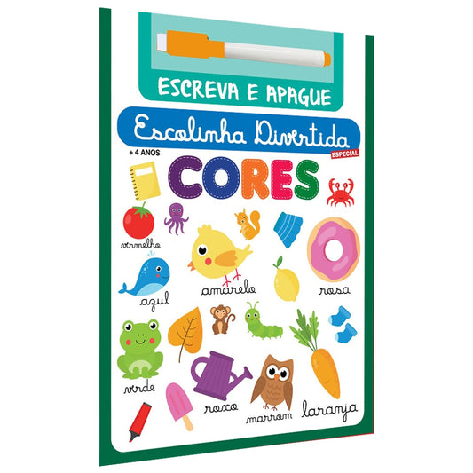 Escolinha Divertida Especial | Cores |  Escreva e Apague