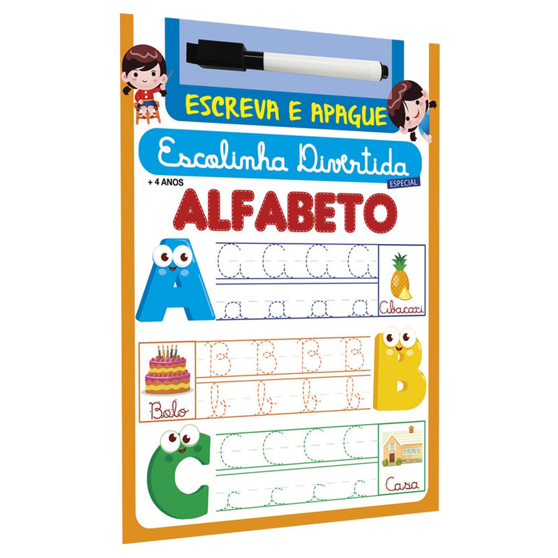 Escolinha Divertida Especial | Alfabeto | Escreva e Apague