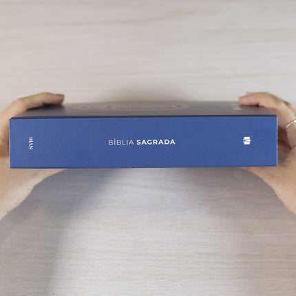 Bíblia Sagrada Vitral Azul | NVI | Letra Grande | Capa Dura