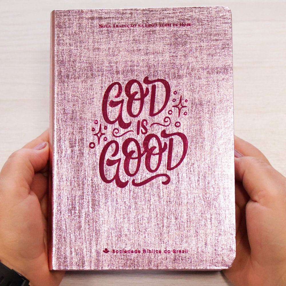 Bíblia Sagrada | NTLH | Letra Grande | Capa Cristal Rosa