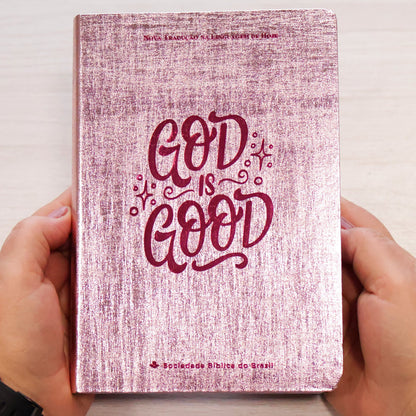 Bíblia Sagrada | NTLH | Letra Grande | Capa Cristal Rosa