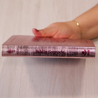 Bíblia Sagrada | NTLH | Letra Grande | Capa Cristal Rosa