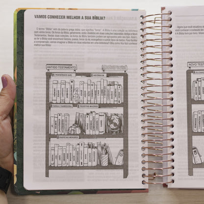 Bíblia Jornada Slim com Planner | NAA | Espaço Para Anotações | Capa Dura Espiral