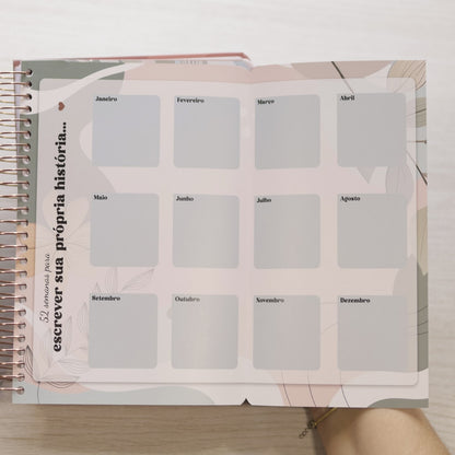 Bíblia Jornada Slim com Planner | NAA | Espaço Para Anotações | Capa Dura Espiral